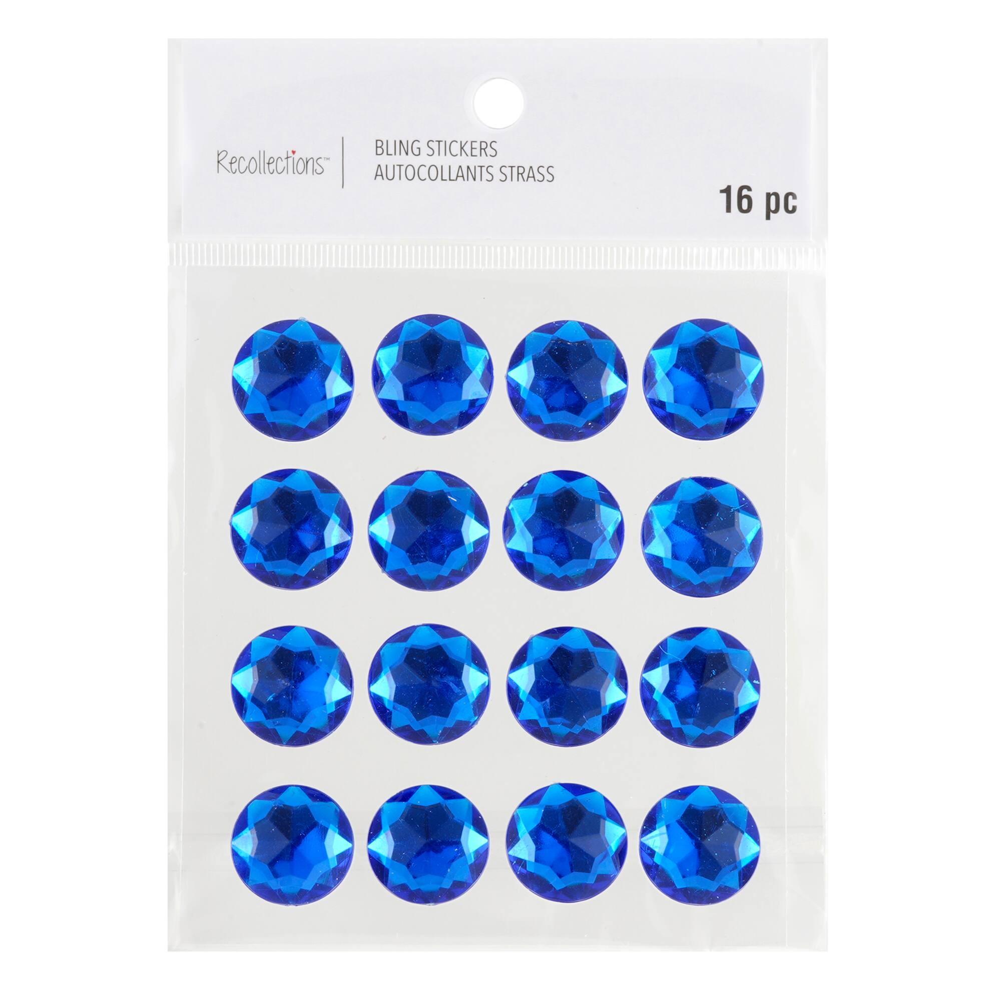 12 Packs: 16 ct. (192 total) Large Rhinestone Stickers by Recollections